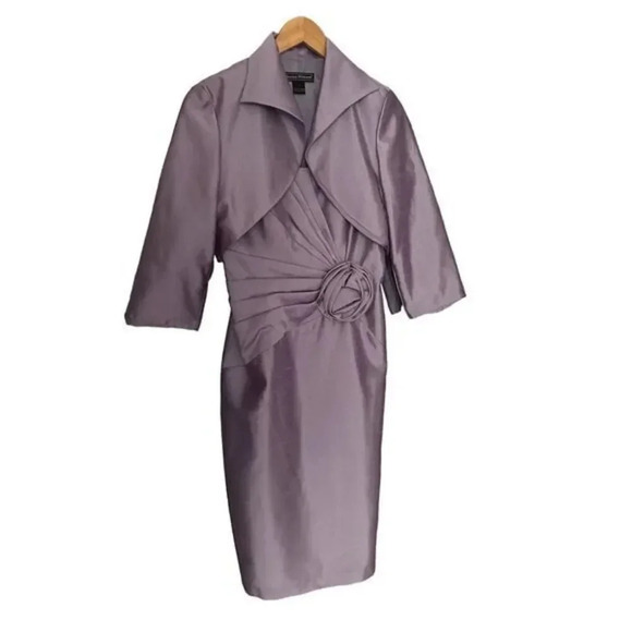Jessica Howard Formal Sheath Dress with Jacket Lavender Size 8‎ - Picture 1 of 8
